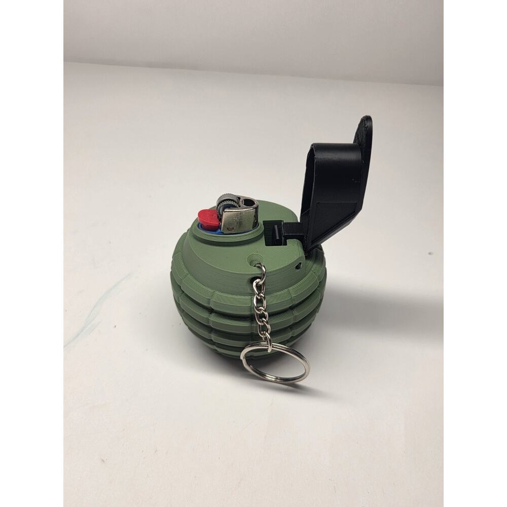 Grenade Shaped Lighter Case Lighter Sleeve For Bic Mini Lighters